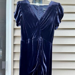 Shoshanna Midnight Velvet Dress